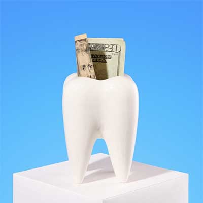 money in a tooth